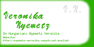 veronika nyemetz business card
